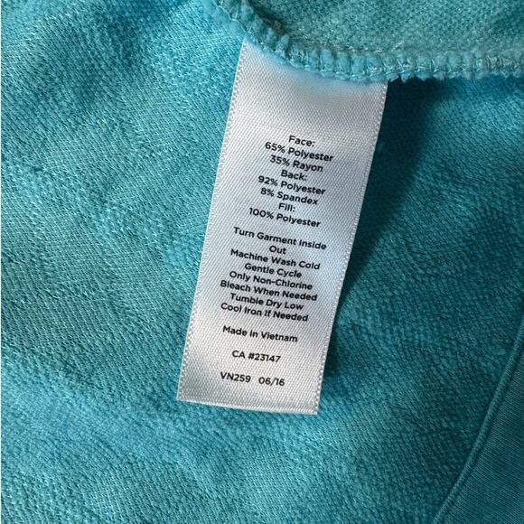 TALBOTS Cardigan Sweater/Blazer;, size 3X; SOFT; Teal Blue lightweight layer - Picture 11 of 11